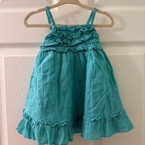 Penelope Mack Turquoise Ruffle Dress